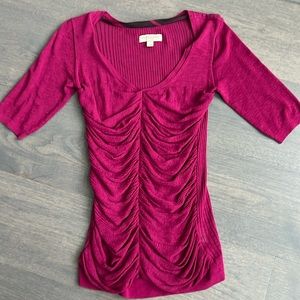 Burberry London Size M Berry Knit Blouse